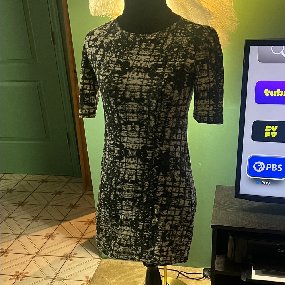 Motel Rocks Black and white Mini Dress